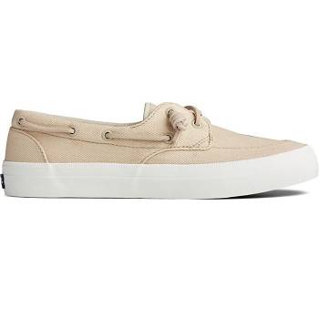 Sperry Crest Boat Seasonal Twill Bezove - Damske Tenisky